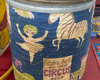 Large Circus Themed Can