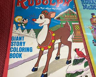 Giant Size Rudolph Coloring Book