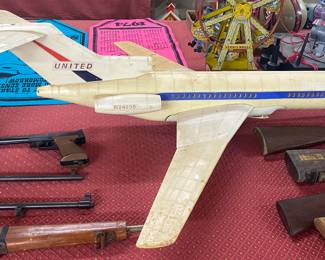 Large Plastic United Airplane