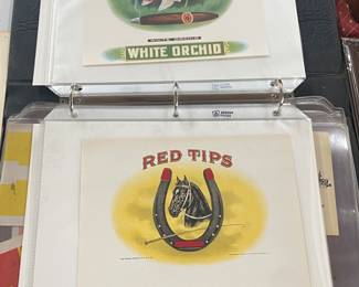 Several Old Cigar Box Labels