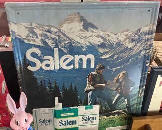 Metal Salem Cigarette Sign