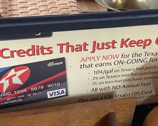 Texaco Counter Display