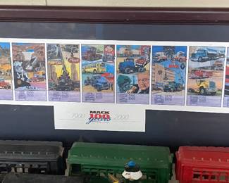 100 Years of Mack Trucks Framed Poster