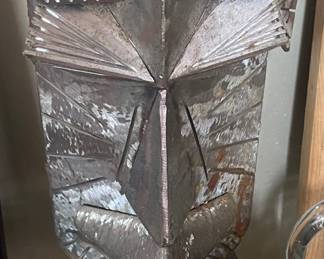 Sculpted Heavy Metal Figural Statue (Very Unusual)