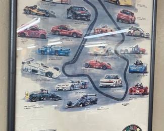 Vintage Framed Road Race Posters