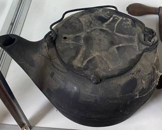 Old Cast Iron Kettle