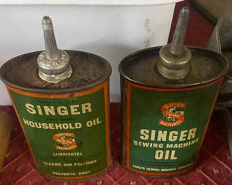 Singer Oil Cans