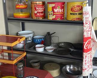 Advertising Cans/Tins and Vintage Kitchenware