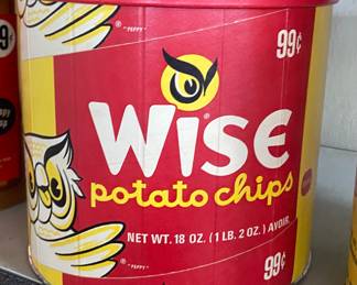 Wise Potato Chips Can