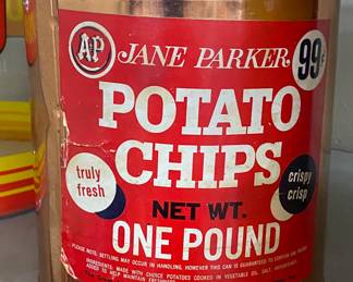 A&P Jane Parker Potato Chip Can