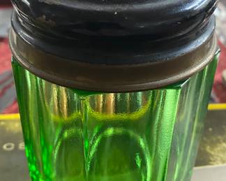 Depression Glass Jar