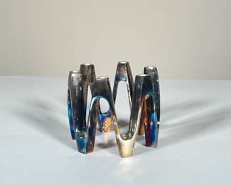 DANSK FRENCH CANDLEHOLDER | h. 3 x dia. 4 in