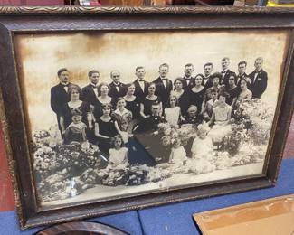Old Framed Wedding Photograph