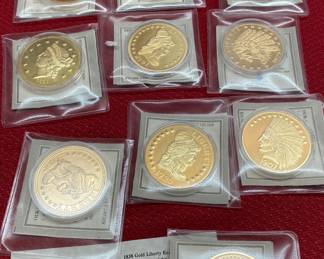 Replica U.S. Gold Pieces (Gold Layered Only)