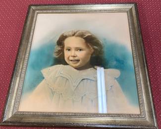 Young Girl Framed Photograph