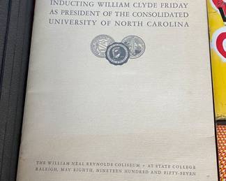 William Friday Inauguration UNC Program