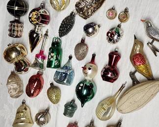 Old Mercury Glass Ornaments