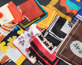 Designer Scarves, many Vera