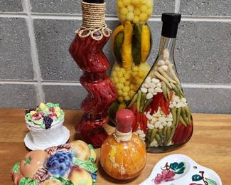 Kitchen Accessories, Vintage Wall Pocket and Spoon Rest