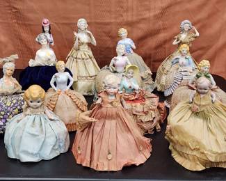 Pin Cushion Dolls and Crepe Paper Dolls