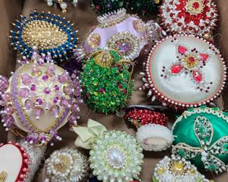 Push Pin Beaded Ornaments