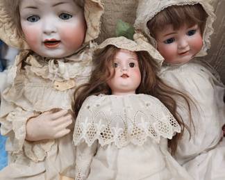 Part of a large Antique Doll Collection