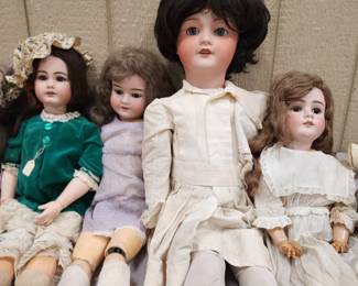 Part of a large Antique Doll Collection