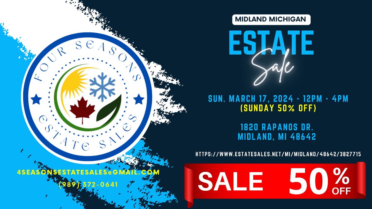Sunday March 17, 2024

50% off EVERYTHING!

Noon - 4pm!