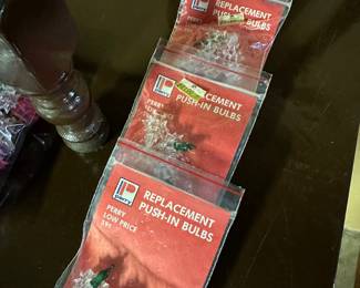 4 packages of Vintage Twinkle Lights with Star Plastic Tips! NOT LED! 