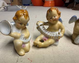 STUNNING set of Vintage Porcelain Angels! JAPAN! Excellent condition!