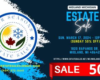 Sunday March 17, 2024

50% off EVERYTHING!

Noon - 4pm!