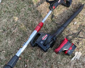 MORE TO COME DAILY! Fresh from the packed garage! Craftsman Weedwacker, Leaf Blower with Battery Pack and Charger! 