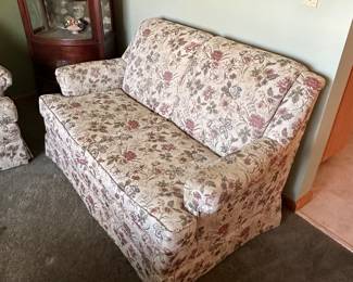 Got the key today! Initial walk through photos! MORE TO COME DAILY!  #1 of 2 very nice upholstered love seats! 