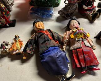 All the vintage dolls! And our GREAT Vintage Ceramic Christmas Tree! 
