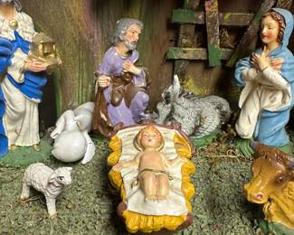 Got the key today! Initial walk through photos! MORE TO COME DAILY! Vintage Holiday Creche! 