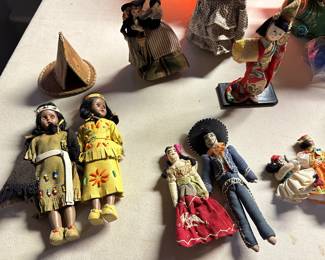 All the vintage dolls! And our GREAT Vintage Ceramic Christmas Tree! 