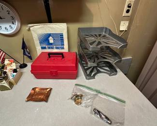This room is packed with great usable items that will be priced to move!  The RED box on the desk is an ERECTOR set! 