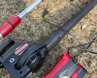 MORE TO COME DAILY! Fresh from the packed garage! Craftsman Weedwacker, Leaf Blower with Battery Pack and Charger! 
