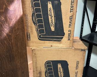 A Set of Vintage Starfire Luggage! Both in their original boxes! Great find! 
