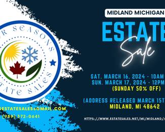 Midland Estate Sale Info Board