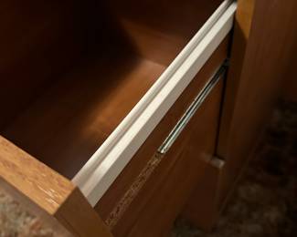 A pair of wooden file cabinets! 