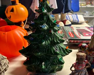 All the vintage dolls! And our GREAT Vintage Ceramic Christmas Tree! 