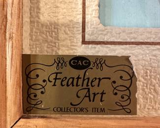 A very cool piece! FEATHER ART!