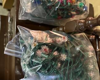 4 sets of Vintage Twinkle Lights with Star Plastic Tips! NOT LED! 