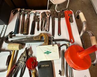Oversized wrenches, pliers, hammers etc…