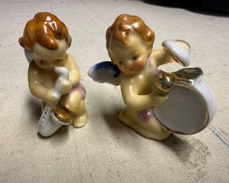 STUNNING set of Vintage Porcelain Angels! JAPAN! Excellent condition!