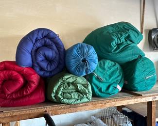 MORE TO COME DAILY! Camping Equipment Abounds! Seven Sleeping Bags! 