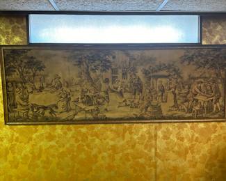 Got the key today! Initial walk through photos! MORE TO COME DAILY! Framed tapestry! 