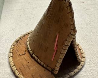 Got the key today! Initial walk through photos! MORE TO COME DAILY! A Vintage MCM Native American Birchbark Indian Teepee! 