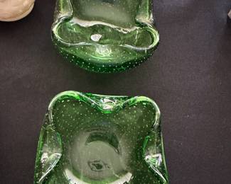  A pair of Vintage Murano Ashtrays! 